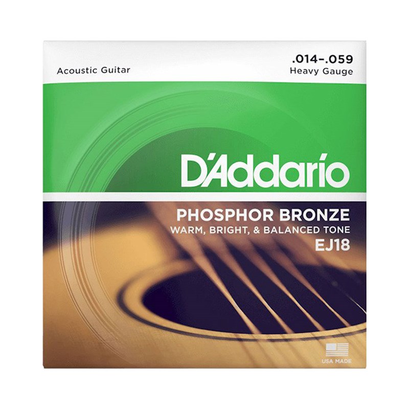 D'Addario EJ18 Phosphor Bronze Heavy Acoustic Strings